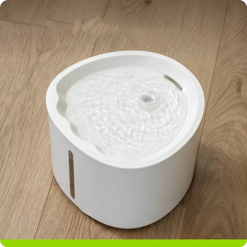 54oz Circulating Pet Water Fountain With Dual Filtration & Adjustable Flow For Cats Small Dogs