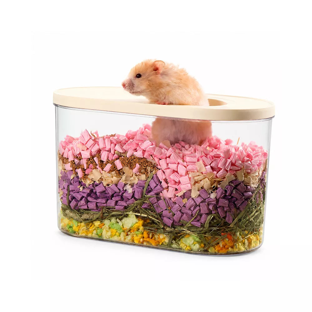 Transparent Elliptical Hamster Digging Box